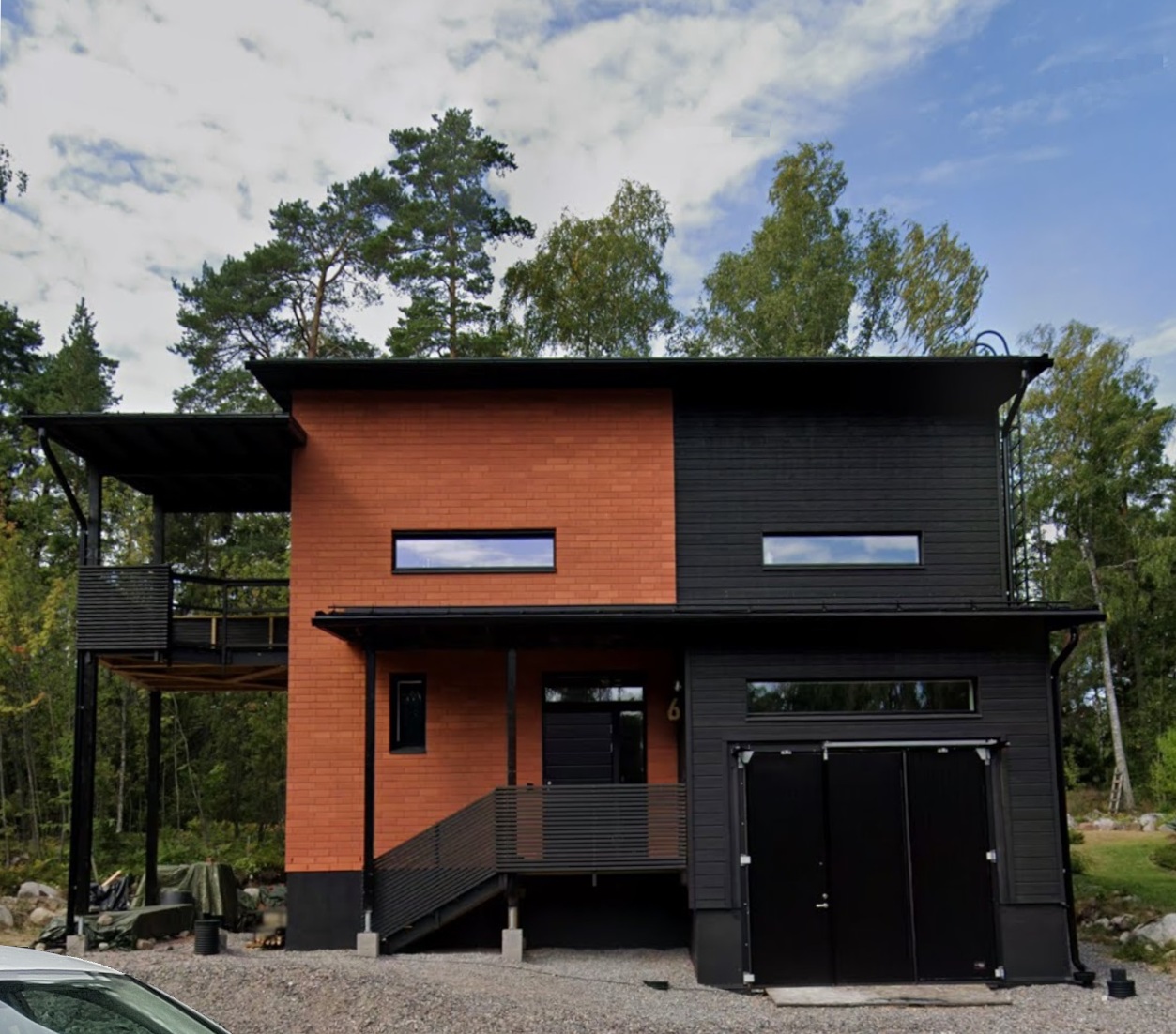 esikaupunki, julkisivun vritys, tiiliverhous | arkkitehti petri karvinen
